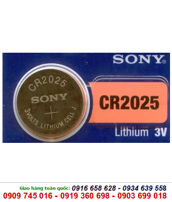 Sony CR2025; Pin Sony CR2025 lithium 3V _Made in Indonesia _1viên